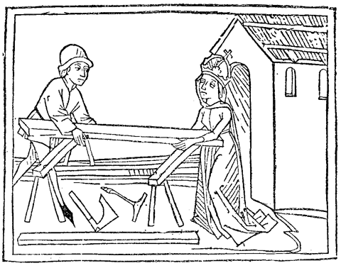 Mittelalterlicher Holzschnitt