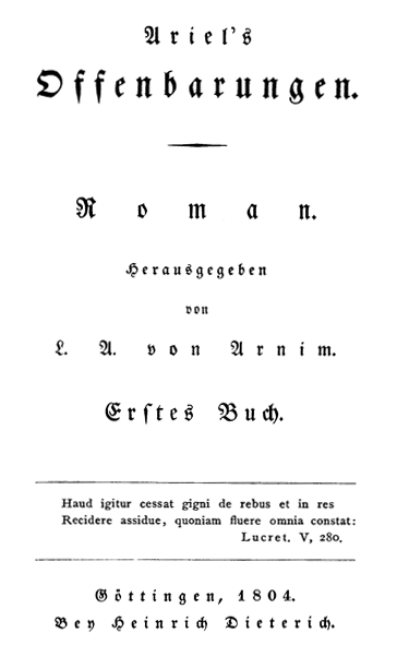 Titelblatt von 1804