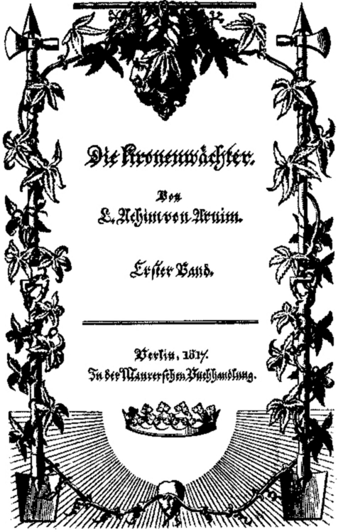 Haupttitel des Erstdrucks von 1817
