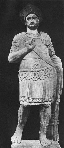 Statue eines Barbaren als römischer Feldherr
