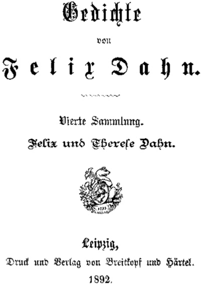 Gedichte von Felix Dahn