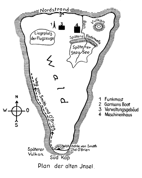 Plan der alten Insel