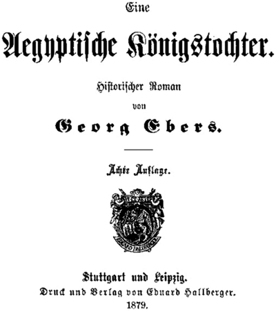 Georg Ebers: Eine ägyptische Königstochter