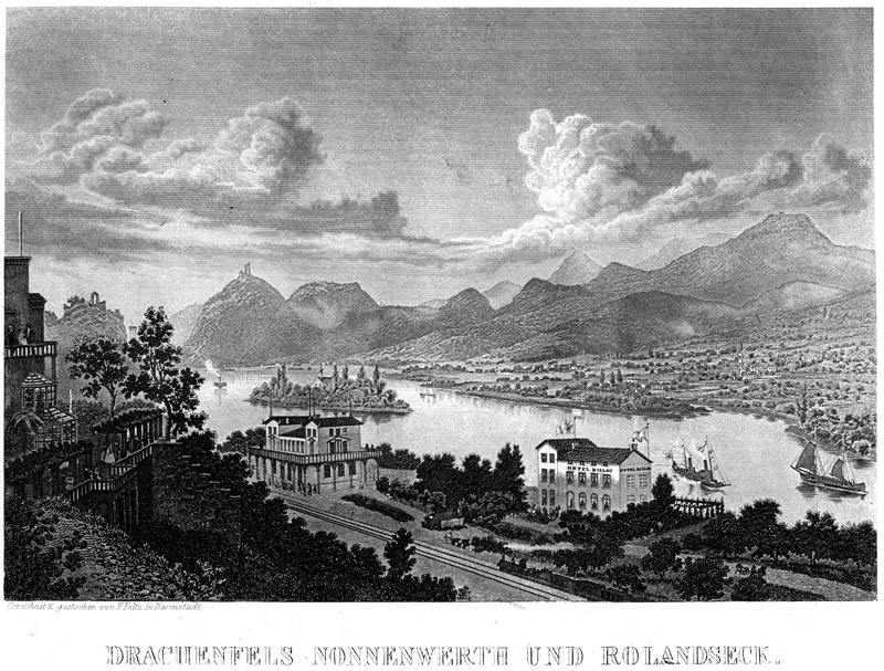 Drachenfels, Rolandseck und Nonnenwerth.