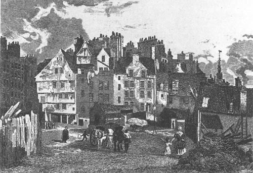 Strasse in der Altstadt von Edinburgh