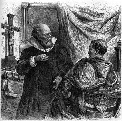 Galilei vor dem Kardinal Bellarmin