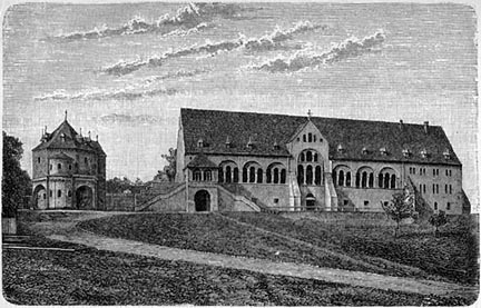 Die Kaiserpfalz zu Goslar nach ihrer Restauration.