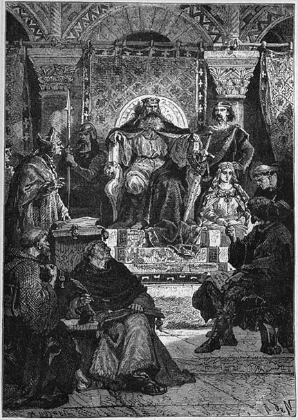 Ratsversammlung unter Karl dem Großen
