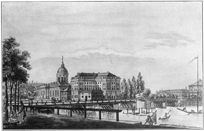 Friedrichsbrücke mit Blick zum Dom