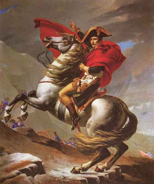 Jacques-Louis David: Napoleon überschreitet den großen St-Bernhard-Paß