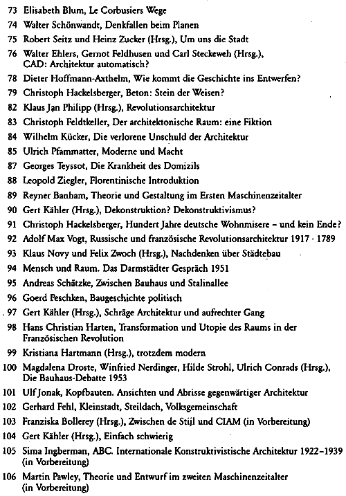  Bauwelt Fundamente (lieferbare Titel)