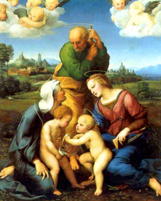 Raphael, Die Heilige Familie aus dem Hause Canigiani