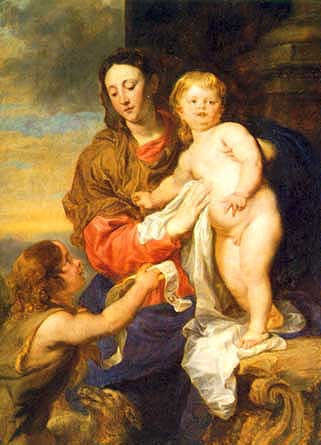 Van Dyck, Madonna mit dem Kind und dem Jesusknaben