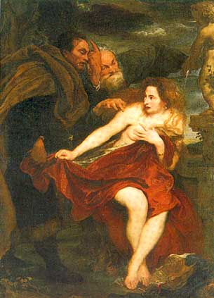 Van Dyck, Susanna im Bade