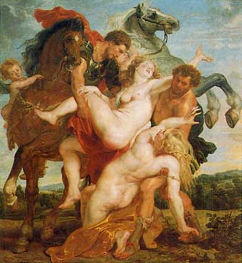 Rubens, Raub der Töchter des Leukippos