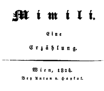 H. Clauren: Mimili. Eine Erzählung.