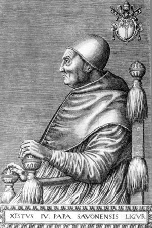 Sixtus IV. (Stich aus Onuphrius Panvinius, 1568)