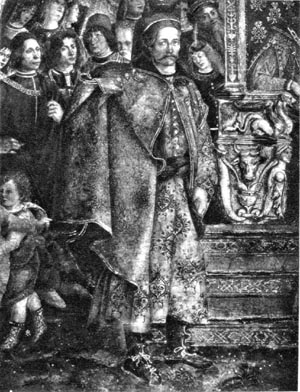 Prinz Djem, aus dem Fresco Pinturicchios im Vatikan