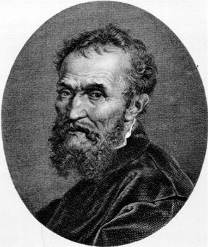 Michelangelo, Stich von G. Longhi