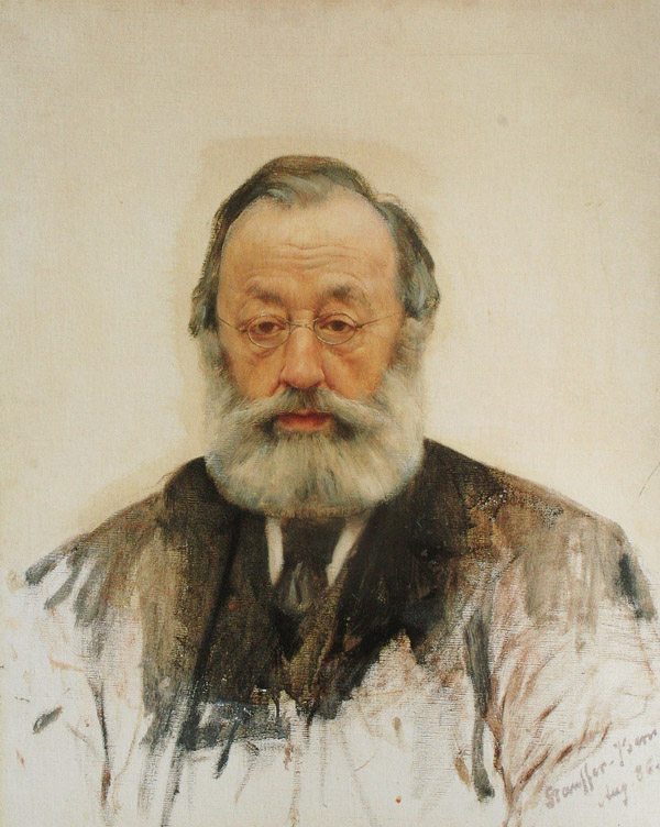 Gottfried Keller. Gemälde von Karl Stauffer-Bern