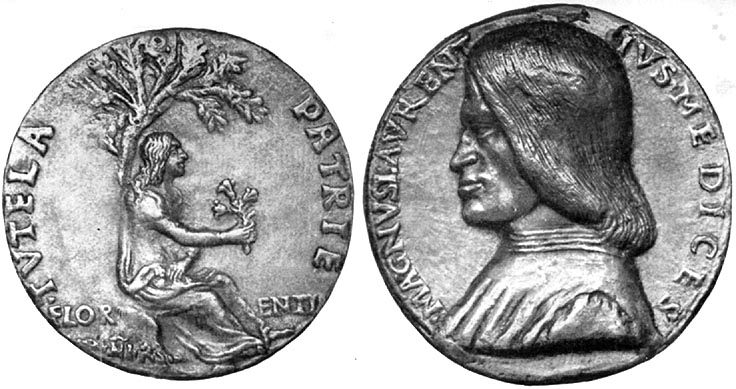 Medaille Lorenzos de' Medici
