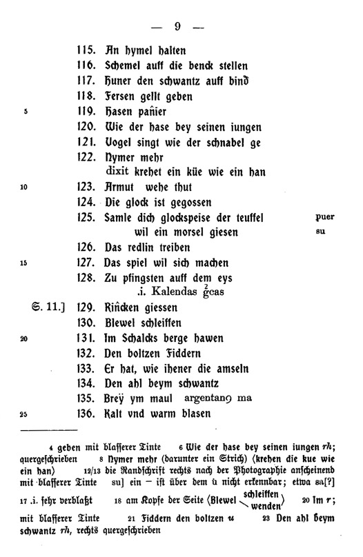 Faksimile der Handschrift