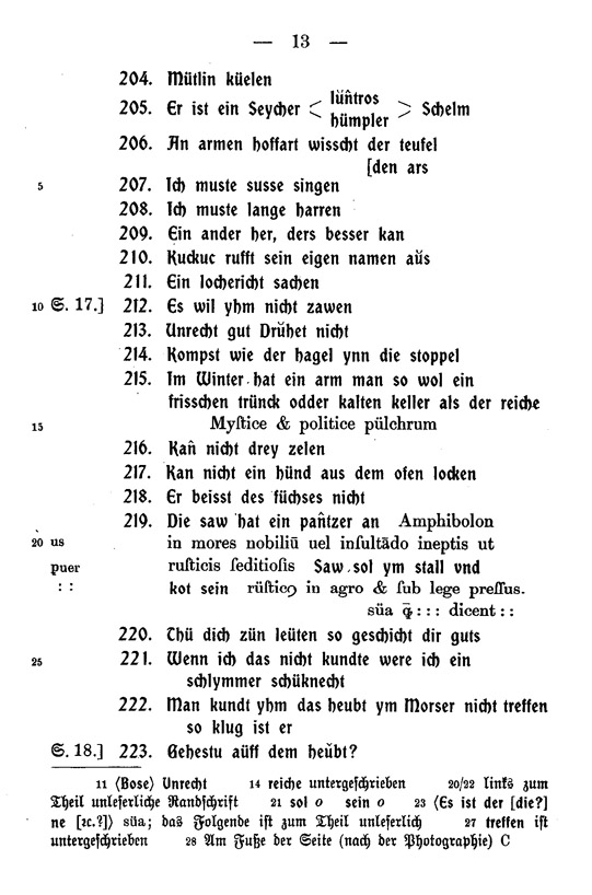 Faksimile der Handschrift