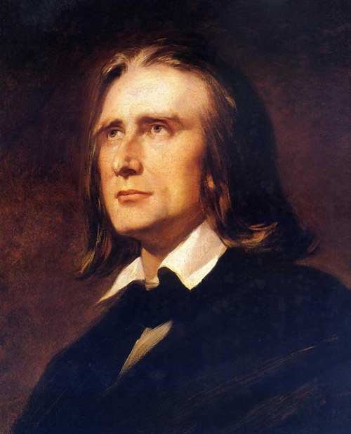 Franz Liszt. Gemälde von Wilhelm von Kaulbach.