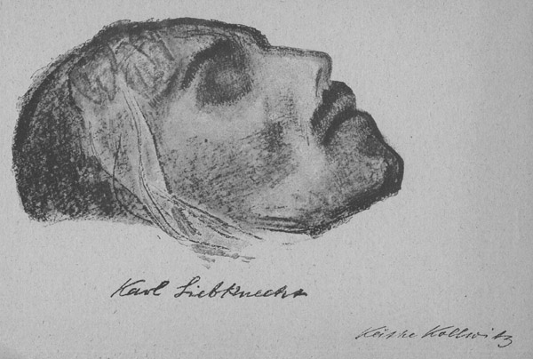 Käthe Kollwitz: Totenmaske Karl Liebknecht